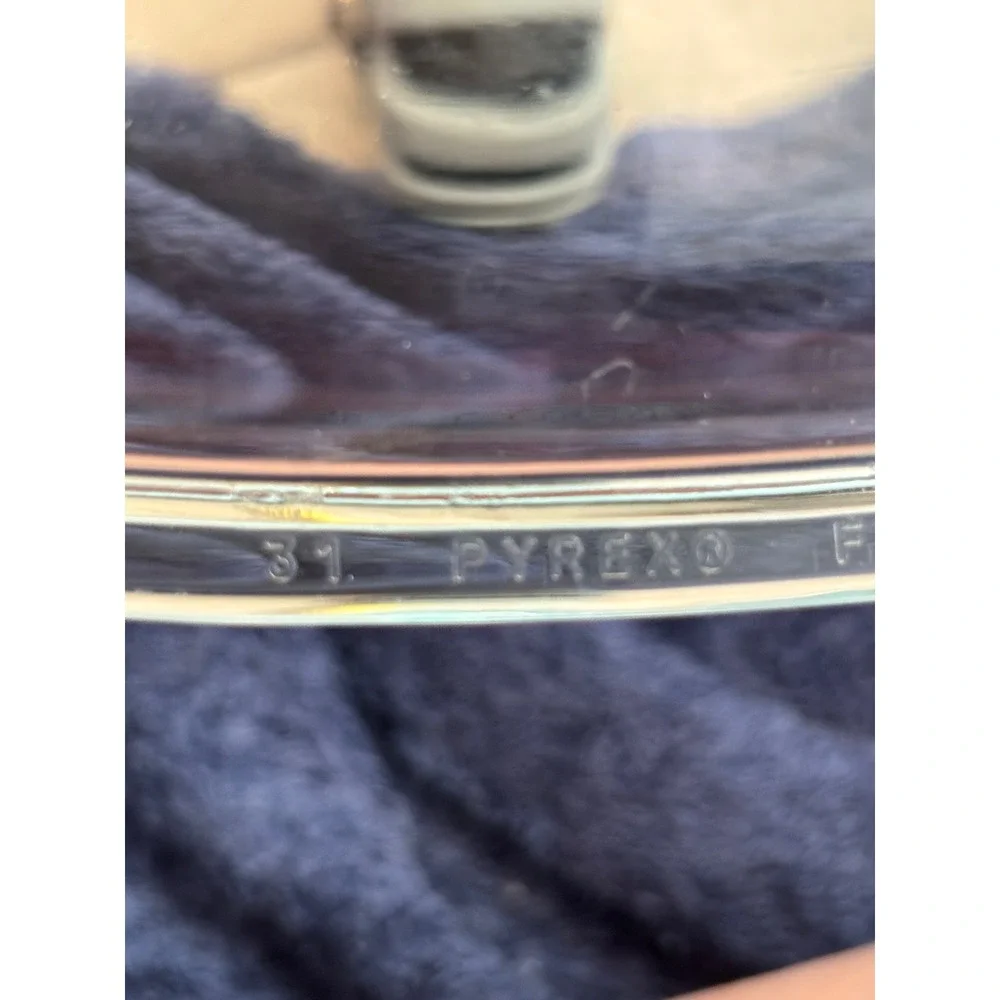 Pyrex F-12-C Clear Oval Glass Casserole Replacement Lid F12C 31